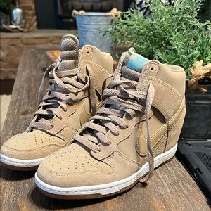 Nike Tan High-Top Sneakers